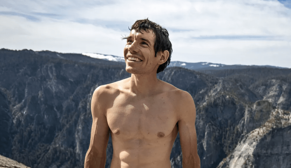 Alex Honnold on a summit